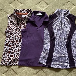 GOLF Tops: Assorted ladies sleeveless golf shirts
